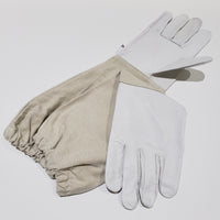 Beekeeping Gloves - Bee Steward Leather hand with Canvass cuff