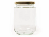Honey Jar/Bottle 375 ml (500g) with lid. Box of 12.