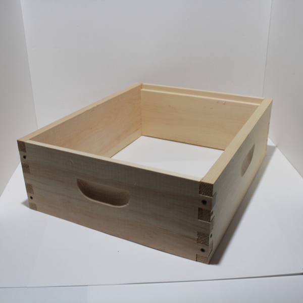 10 Frame Medium Box - Commercial- Assembled - Plain Wood